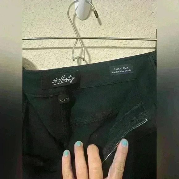 34 Heritage Charisma Comfort Rise Classic Pants Slacks Office Workwear - Picture 2 of 11